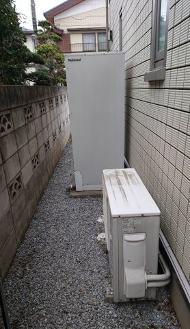 エコキュート交換工事　千葉県鎌ケ谷市　HWH-B375L-set - Before