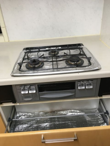 ビルトインガスコンロ交換工事　神奈川県横浜市泉区　RHS31W23L7RSTW-13A - Before