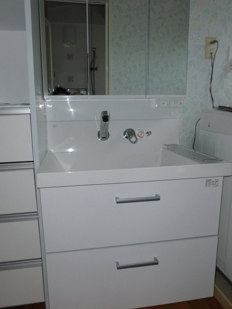 洗面化粧台交換工事　福岡県行橋市　AR2FH-755SY-D-QH2H - After