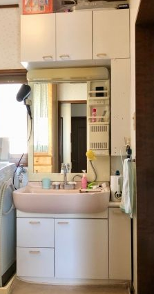 洗面化粧台交換工事　長野県松本市　AR3H-755SY-D-VP1H - Before