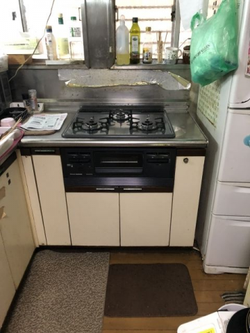 ビルトインガスコンロ交換工事　千葉県我孫子市