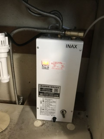 小型電気温水器交換工事　大阪府大阪市東淀川区　EHPN-F6N4-set3 - After