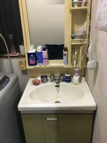 洗面化粧台交換工事　埼玉県川口市　GQM60KSCW+GQM60K1SMK+GQM001DG - After