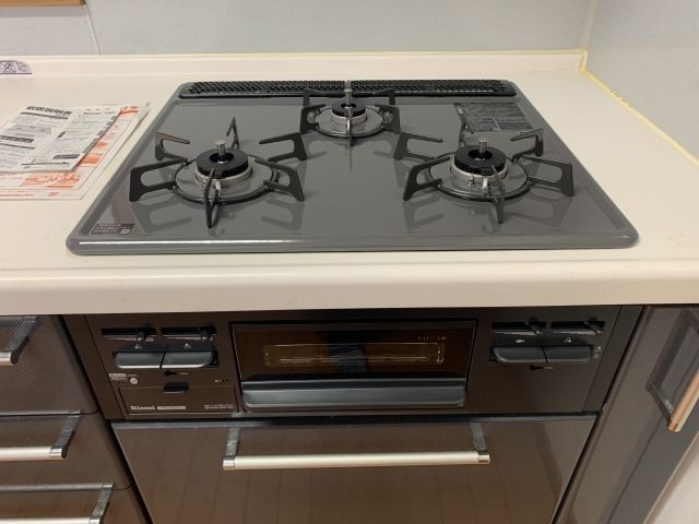 ビルトインガスコンロ交換工事　茨城県土浦市　RB32AM4H2S-BW-13A - After