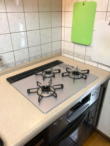 ビルトインガスコンロ交換工事　神奈川県川崎市宮前区　RHS31W23L7RSTW-LPG