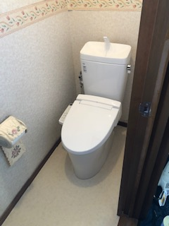 トイレ トイレ交換工事　愛知県岡崎市　BC-ZA10H-DT-ZA180H-BW1