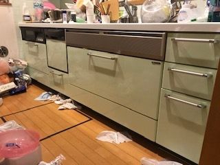 ビルトイン食洗機交換工事　東京都日野市　NP-45MS8S - Before