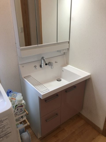 洗面化粧台交換工事　千葉県鎌ケ谷市 - After