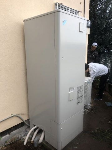 エコキュート交換工事　埼玉県入間郡越生町　EQN37UFV-set - After
