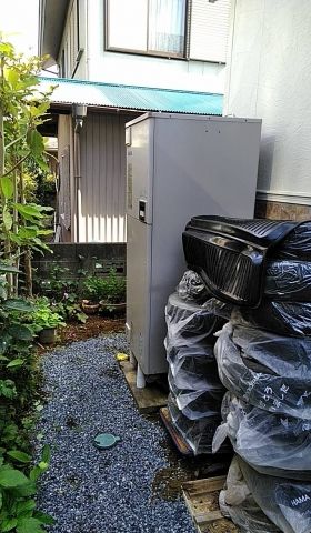 エコキュート交換工事　茨城県笠間市　SRT-C374-set - Before