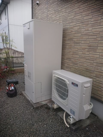 エコキュート トイレ交換工事　熊本県熊本市北区　SRT-S374U-set - After