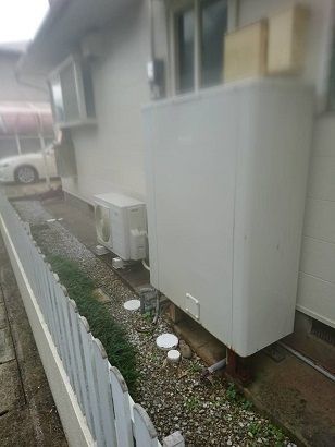 エコキュート交換工事　宮崎県宮崎市　HE-WU37HQS-set - Before