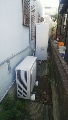 エコキュート交換工事　奈良県葛城市