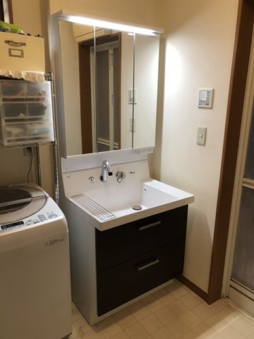 洗面化粧台交換工事　東京都府中市 - After