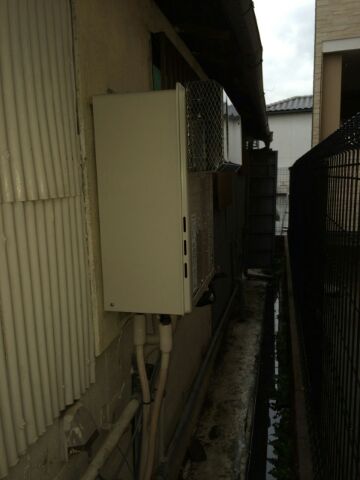 給湯器ガス配管交換工事　大阪府柏原市　RUF-A2400SAW-Aset13A - After