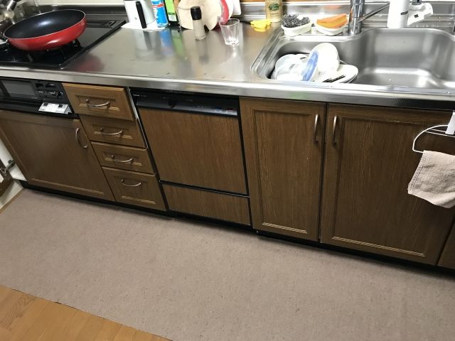ビルトイン食洗機交換工事　大阪府吹田市　NP-45MC6T - Before