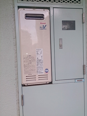 給湯器交換工事　東京都台東区　RUX-VS1616W-E-set - After