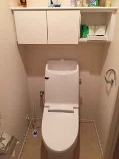 トイレ交換工事:壁ｸﾛｽ張替　東京都港区　XCH1101WS-sale - Before