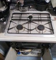 ビルトインガスコンロ交換工事　埼玉県さいたま市見沼区　N3WQ6RWTS-13A - Before