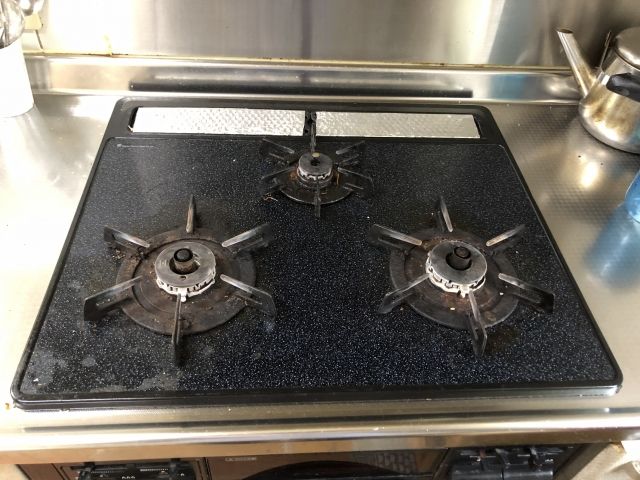 ビルトインガスコンロ交換工事　兵庫県神戸市西区　RHS31W23L9RSTW-13A - Before