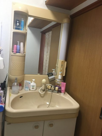 洗面化粧台交換工事　栃木県下野市　AR3H-755SY-U-LM2H - Before