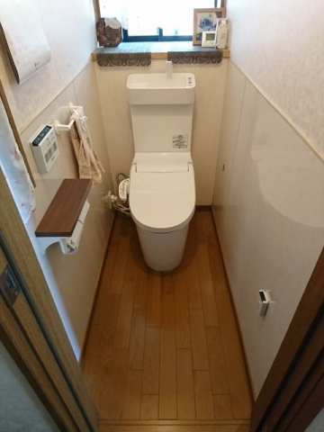 トイレ 洗面化粧台交換工事　千葉県富里市　XCH3013WST - After