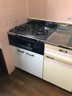 ビルトインガスコンロ交換工事　愛知県岡崎市　RS31M5H2SBW-13A