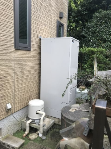 電気温水器交換工事　神奈川県横浜市泉区　SRT-J37WD5-set - After