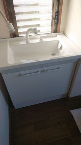 洗面化粧台交換工事　愛知県名古屋市港区　kouji03 - After