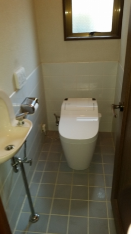 トイレ交換工事　大阪府大阪市淀川区　XCH1101RWS-sale - After