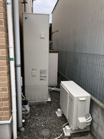 エコキュート トイレ交換工事　大阪府泉佐野市　EQ46VFV-set