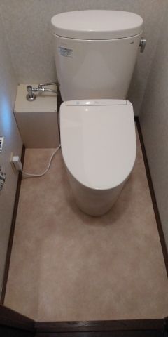 トイレ交換工事　埼玉県飯能市　TCF4833AKR-SC1