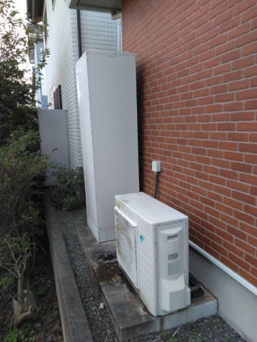 エコキュート交換工事　静岡県富士市　EQN37VFV-set - Before