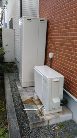エコキュート交換工事　静岡県富士市　EQN37VFV-set