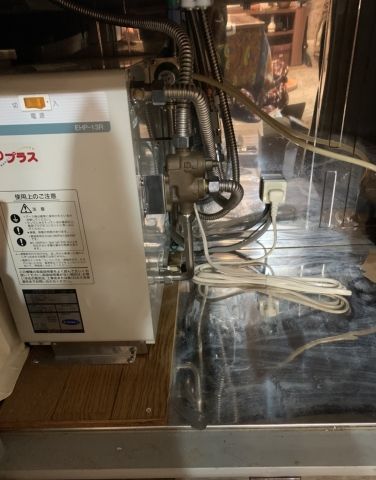小型電気温水器交換工事　愛知県春日井市　EHPN-H12V1-set2 - Before