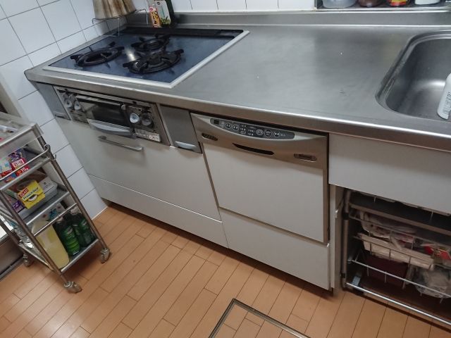 ビルトイン食洗機交換工事　神奈川県川崎市多摩区　RSW-404A-SV - Before