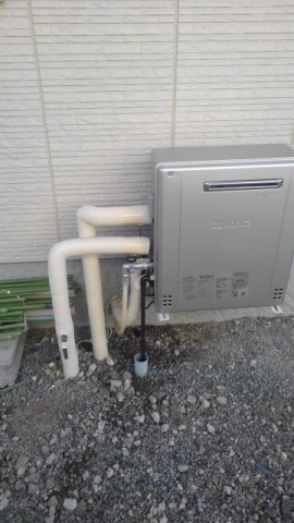 ガス給湯器交換工事　山梨県西八代郡市川三郷町　GT-C2462ARX-BL-set-LPG - After