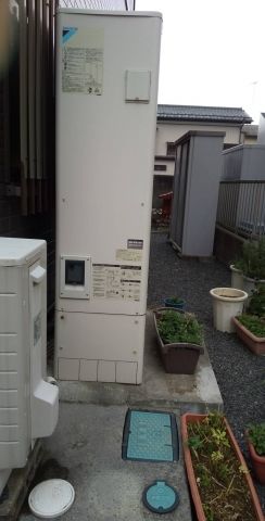 エコキュート交換工事　茨城県古河市　EQN46VFV-set - Before