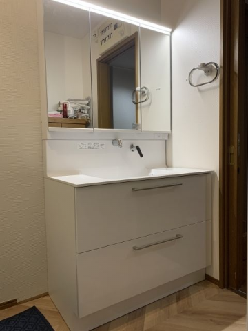 洗面化粧台交換工事　茨城県つくば市　LDSFA100BCRGN1W - After