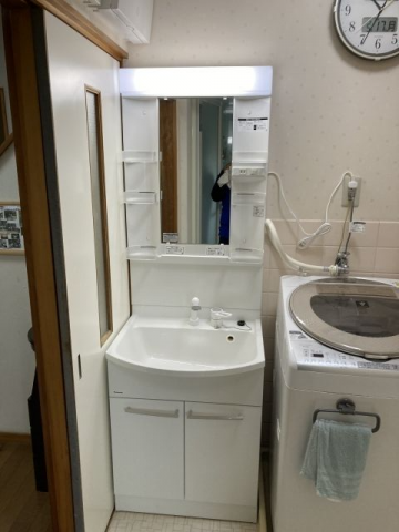 洗面化粧台交換工事　和歌山県和歌山市　GQM60KSCW-set1 - After