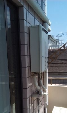 ガス給湯器交換工事　東京都大田区　GQ-1639WS-1-set-13A - Before