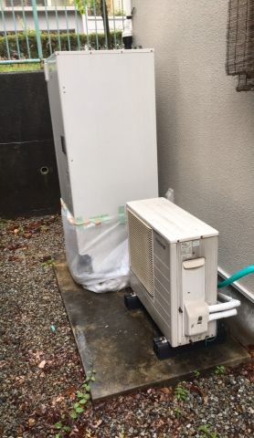 エコキュート交換工事　兵庫県神戸市西区　EQN37VFV-set - Before