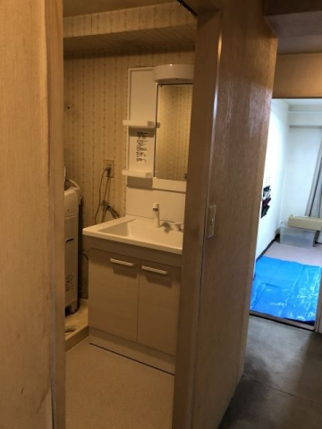 洗面化粧台交換工事　兵庫県神戸市垂水区　LDPB075BAGE-set3-C - After