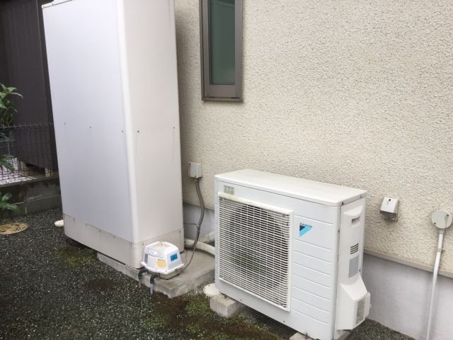 エコキュート交換工事　神奈川県中郡大磯町　EQX37VFTV-set - Before