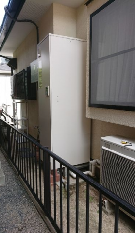 エコキュート交換工事　岡山県岡山市中区　EQ37VFV-set - Before