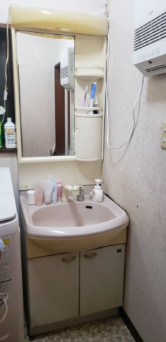 洗面化粧台交換工事　埼玉県本庄市　FTV1N-605SY-W-VP1W - Before