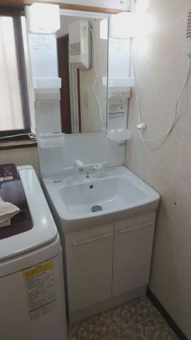 洗面化粧台交換工事　埼玉県本庄市　FTV1N-605SY-W-VP1W - After