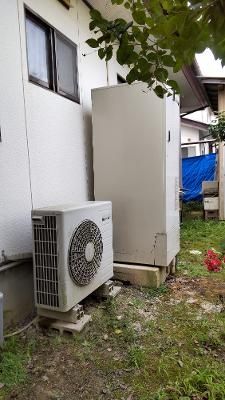 エコキュート交換工事　福島県福島市　EQN37VFV-set - Before