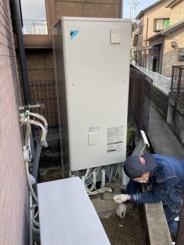 エコキュート交換工事　大阪府泉佐野市　EQ37WFV-set