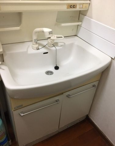 洗面化粧台交換工事　長崎県長崎市　AR3FH-755SY-VR1H - Before
